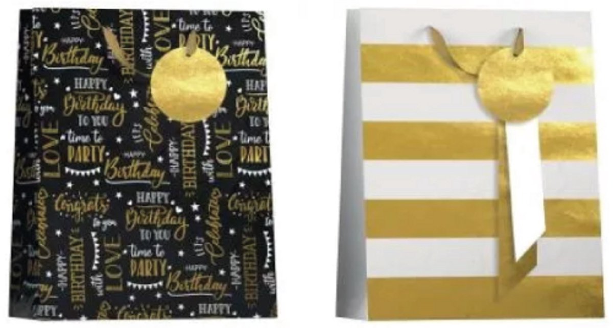 Papieren cadeau tas L Party Chique
