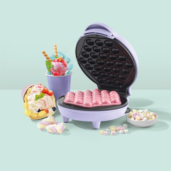 Giles & Posner Bubble Waffle Maker - Antiaanbaklaag PFFAS-vrij - blauw van Giles & Posner — afbeelding 5