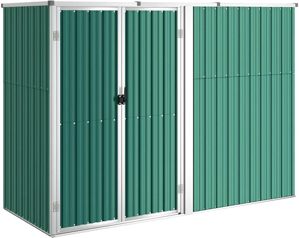 Tuinschuur - Fietsenhok - Stalling - Fietsberging - Huis - Overdekt - Fiets - Groen - Scooter - Fiets