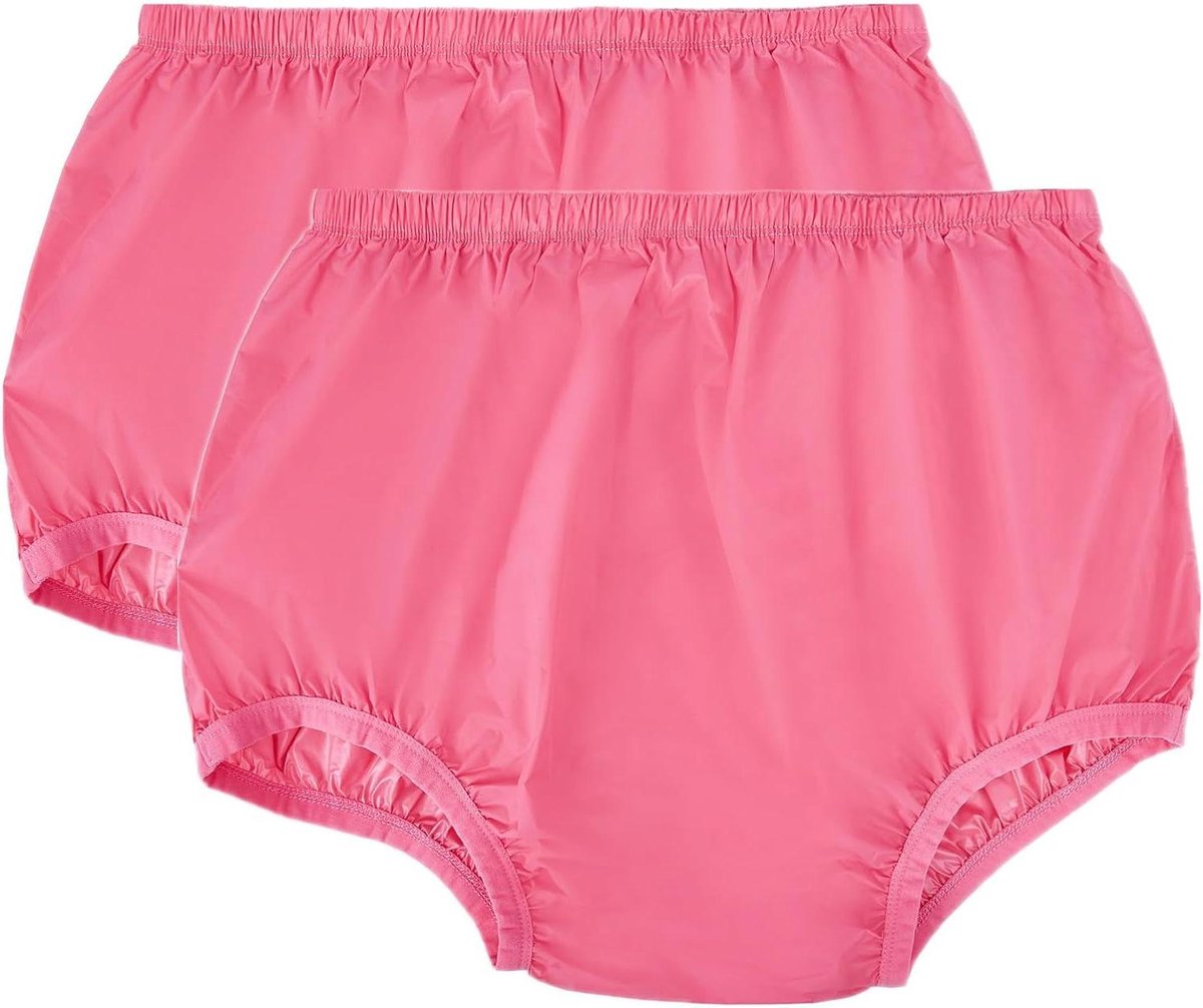 Incontinentie Ondergoed - Luierbroekjes Herbruikbaar - Bescherming Dag en Nacht - Lekvrij en Stil - 3XL - Grijs en Roze