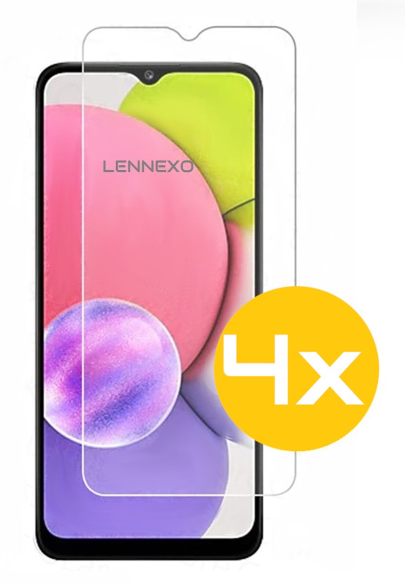 Screenprotector Geschikt Voor Samsung Galaxy A13 - Glasplaat - Tempered Glass - 4 Stuks