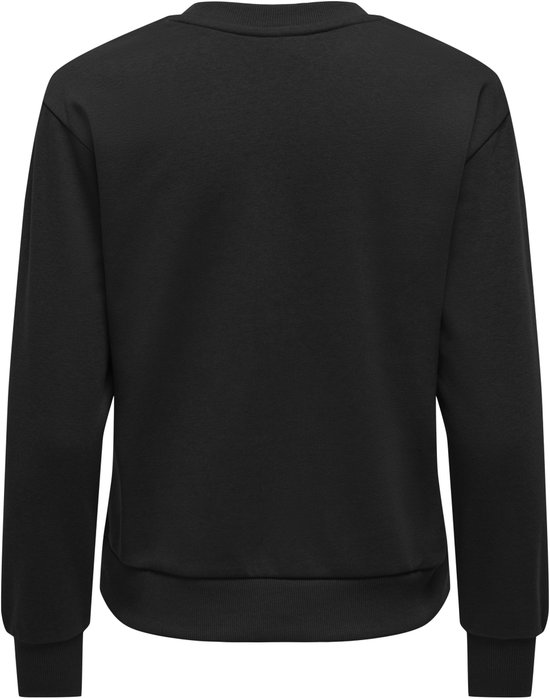 Zwarte sweater zonder opdruk.