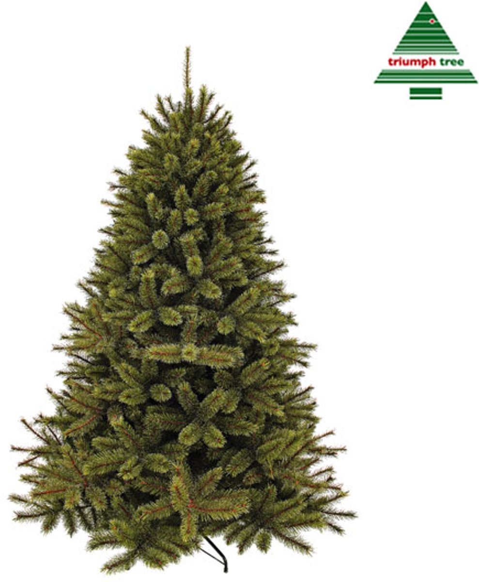 Triumph Tree Forest Frosted Boom - Kerstboom met Frosted Naaldtips voor Extra Sfeer - Kerstversiering voor Binnen en Buiten - Kunstboom van PVC met Insteeksysteem - 230 x 157 cm - Groen