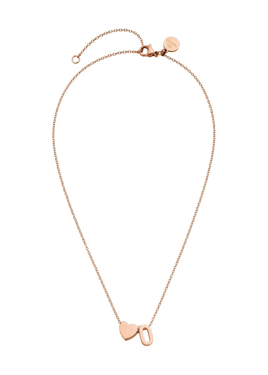 PURELEI Ketting Letter Heart O