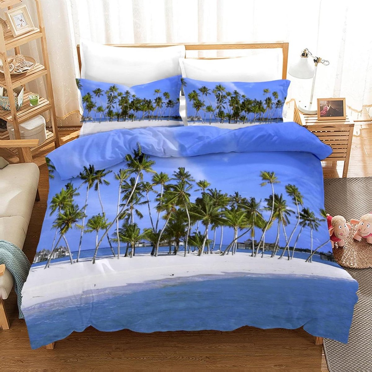 Dekbedovertrek Kinderbedje - Kinder dekbedset - Slaapkamer Decoratie - Met Rits - 120 x 150 cm - Blauw