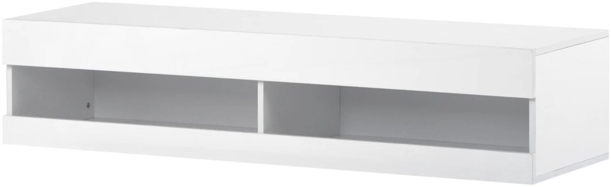 TV - Wandgemonteerd, met LED - Wit 1 Stuk, 160 x 31 x 22 Cm - Wandkast - voor Woonkamer Geschikt voor ±178 Cm TV