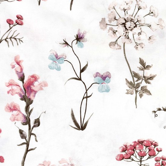 Luxe Katoenen Dekbedovertrekset Cottonlove – 160x200 cm – Lijsterbes en Bloementakken – 100% Katoen – Darymex — afbeelding 2