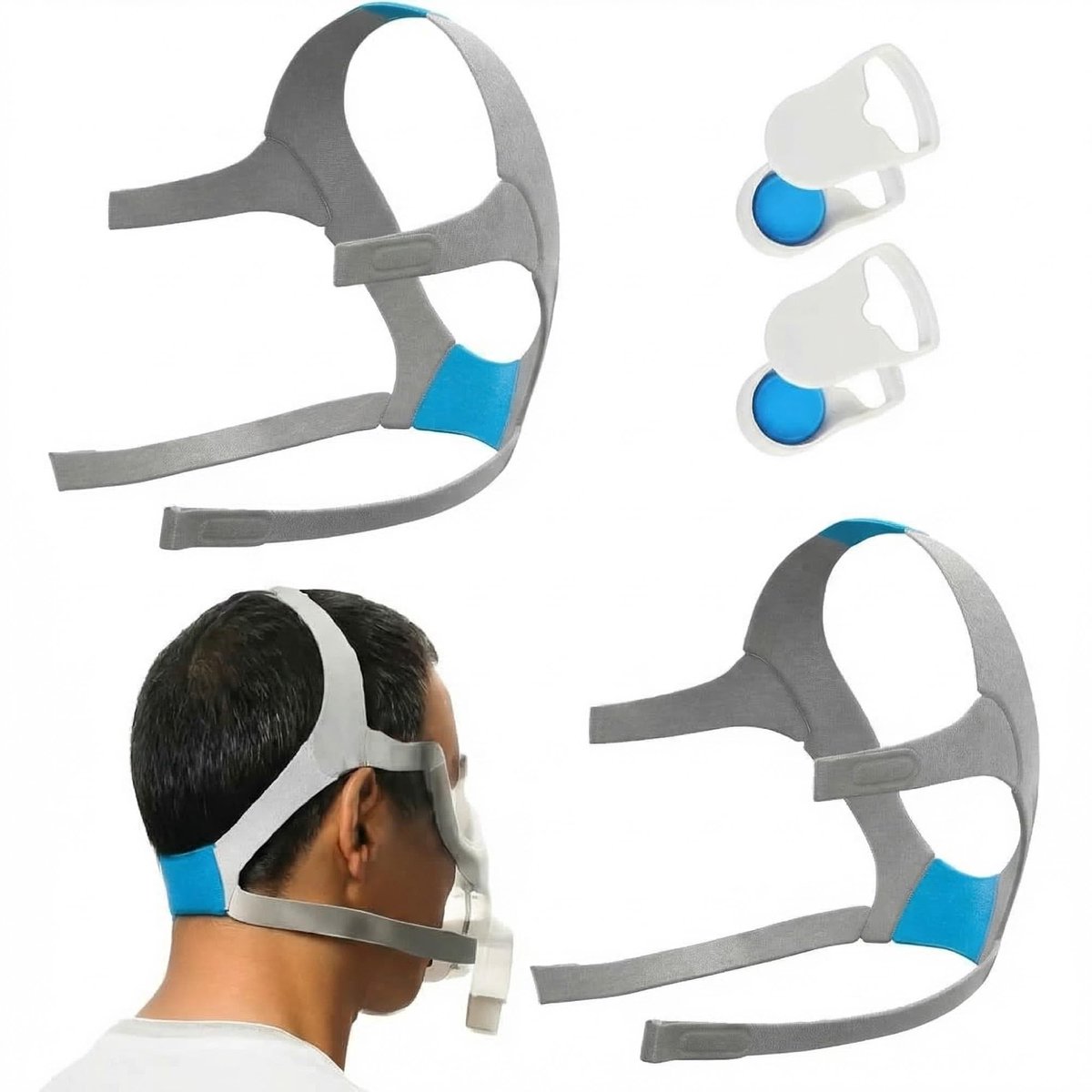 Omgoods - 2-Pack Vervangende Hoofdband voor Slaapmasker