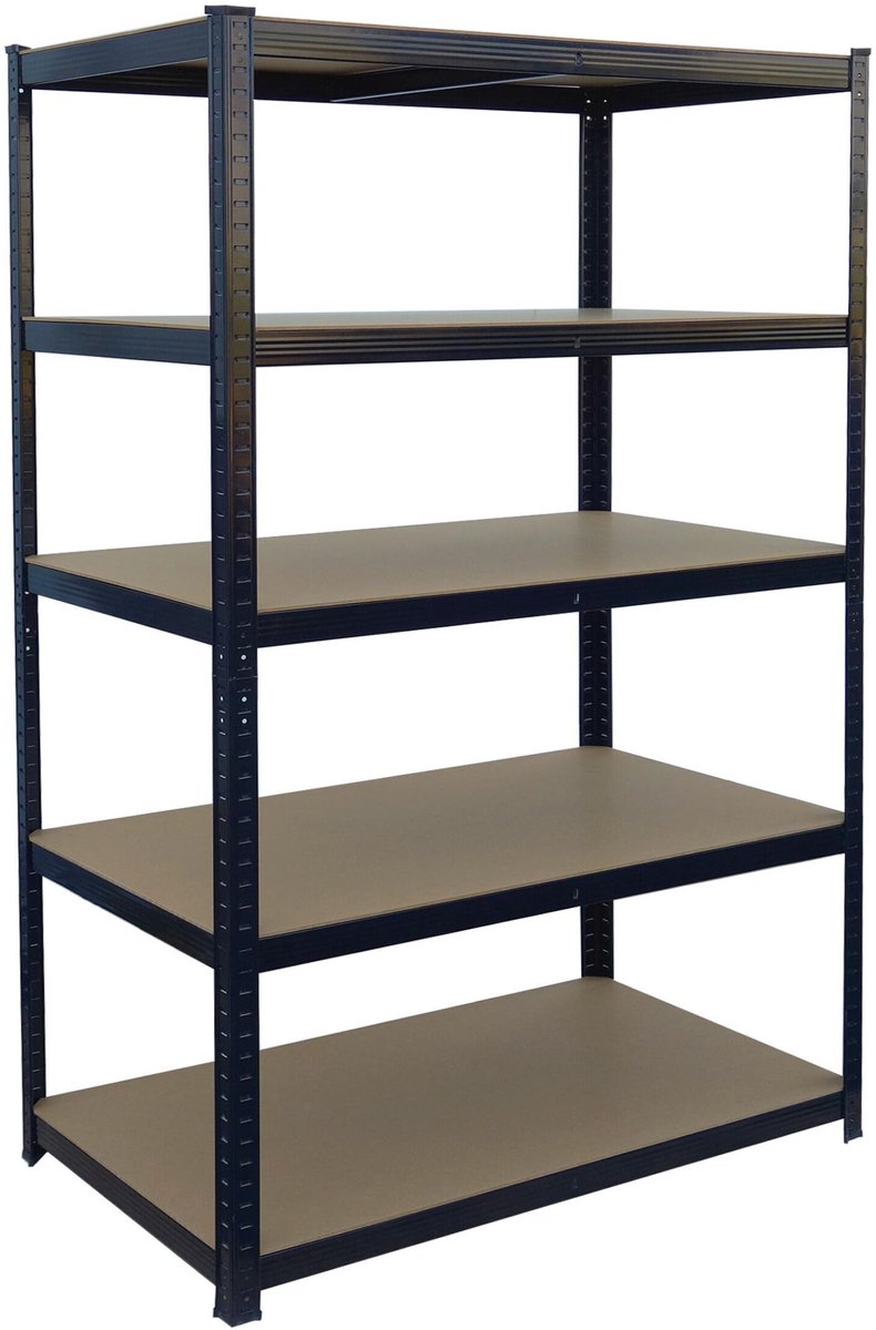 Omgoods - Stabiele 5-laags Garage Rek met Hoogte van 180 cm