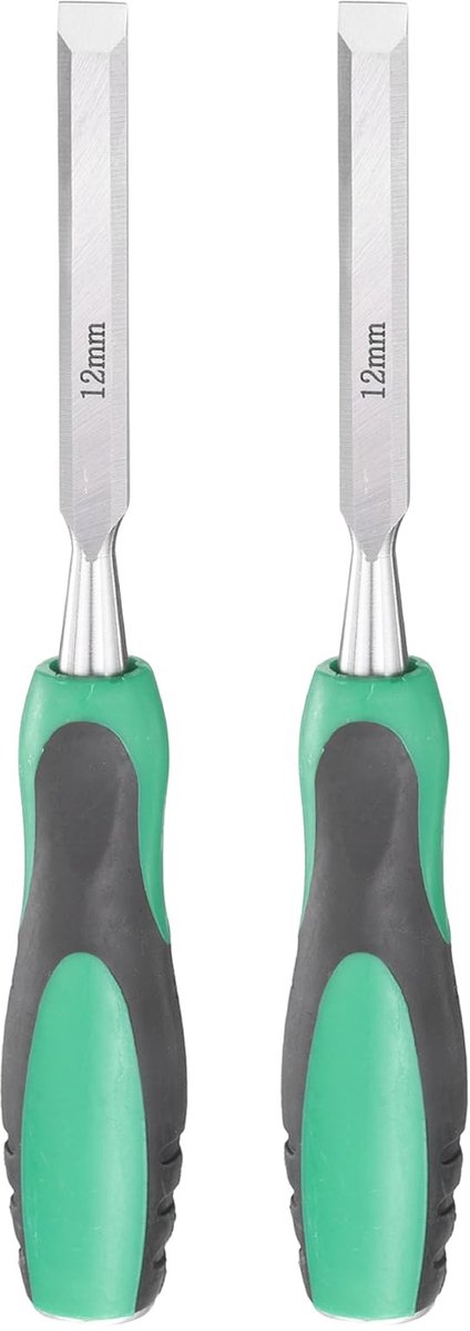 Omgoods - 2 Stuks Houtbeitels van Staal met Antislip Handvat - 1/2 Inch