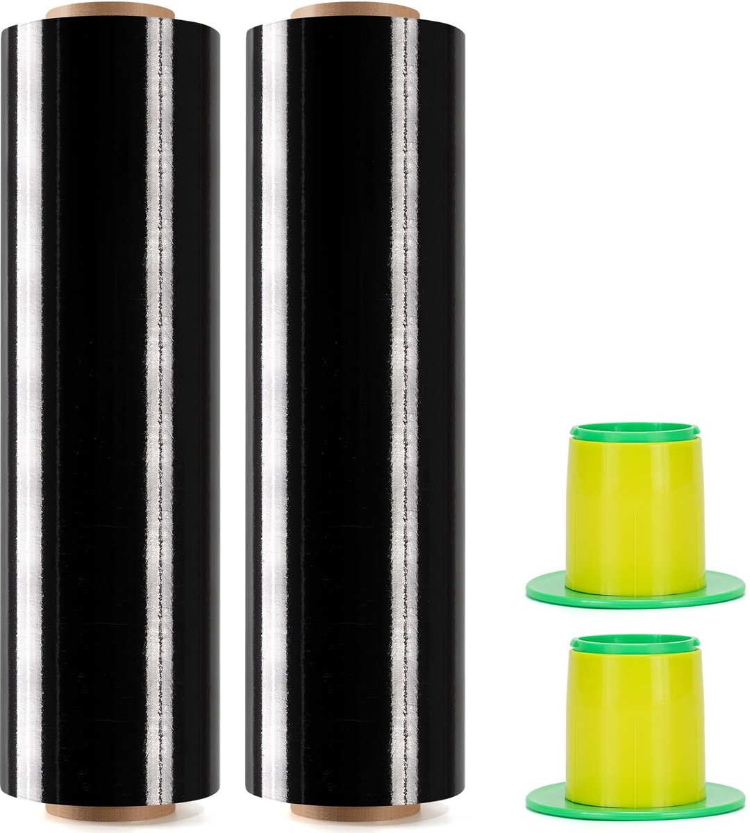 Omgoods - 2 Rollen Stretch Film voor Verpakking en Verhuizing - 250 m x 400 mm