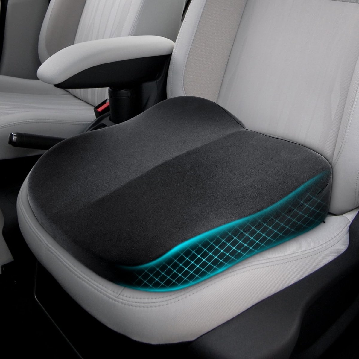 Omgoods - Geheugenfoam Auto Zitkussen voor Comfortabel Rijden