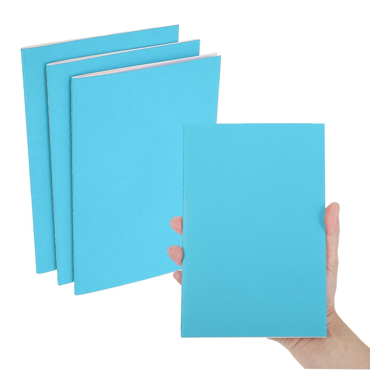 Omgoods - 3-Pack A5 Notitieboekje met Gelinieerde Bladen voor Notities