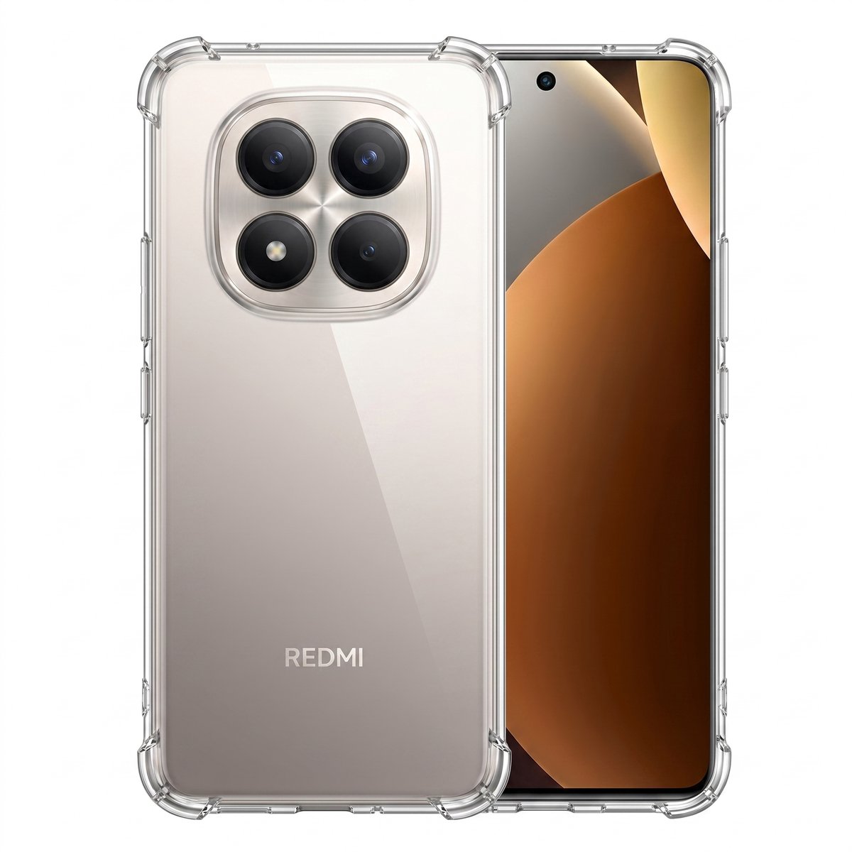 Hoesje geschikt voor Xiaomi Redmi Note 15 Pro 5G – CrystalClear Back Cover – Schokbestendig – Transparant