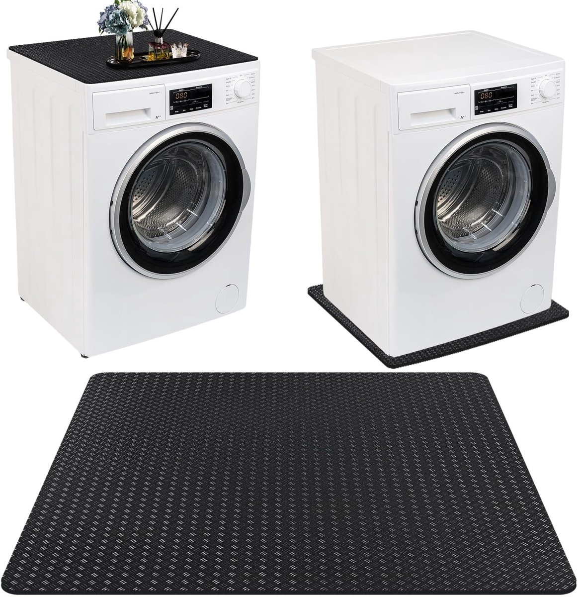 Omgoods - Anti-slip Vloermat voor Wasmachine en Droger 60 x 60 cm