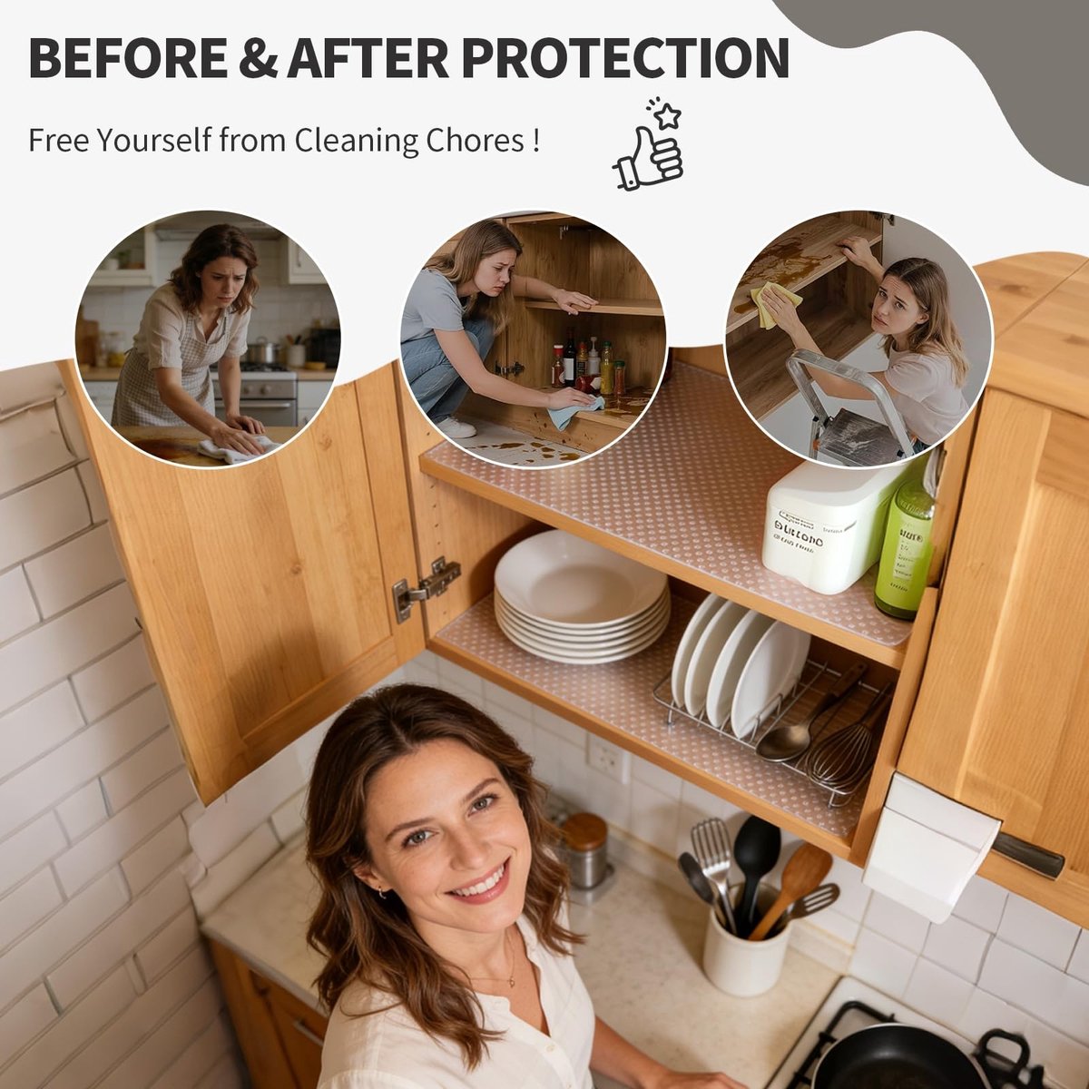 Omgoods - Antislip Ladeschoner voor Keuken en Kast