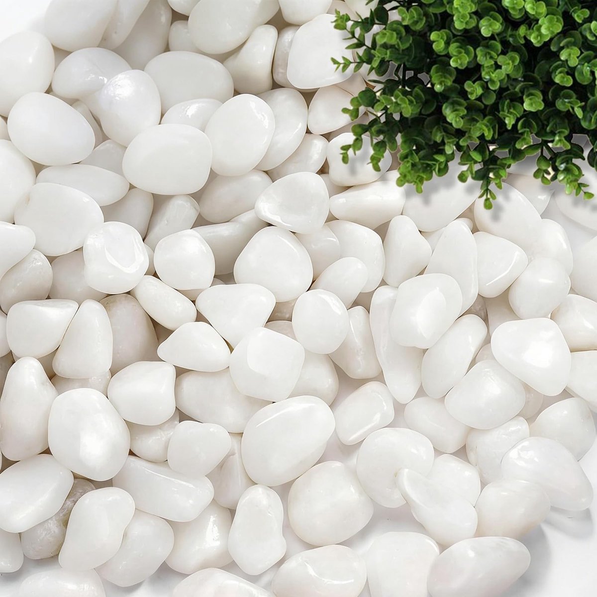 Omgoods - Kleine Witte Decoratieve Steentjes voor Tuin en Vazen