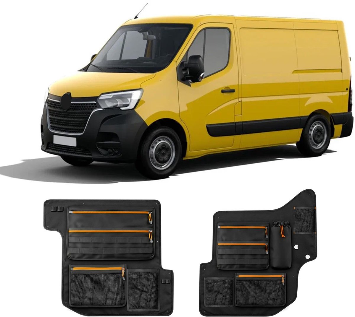 Omgoods - Set van 2 Opbergtassen voor Renault Master en Opel Movano