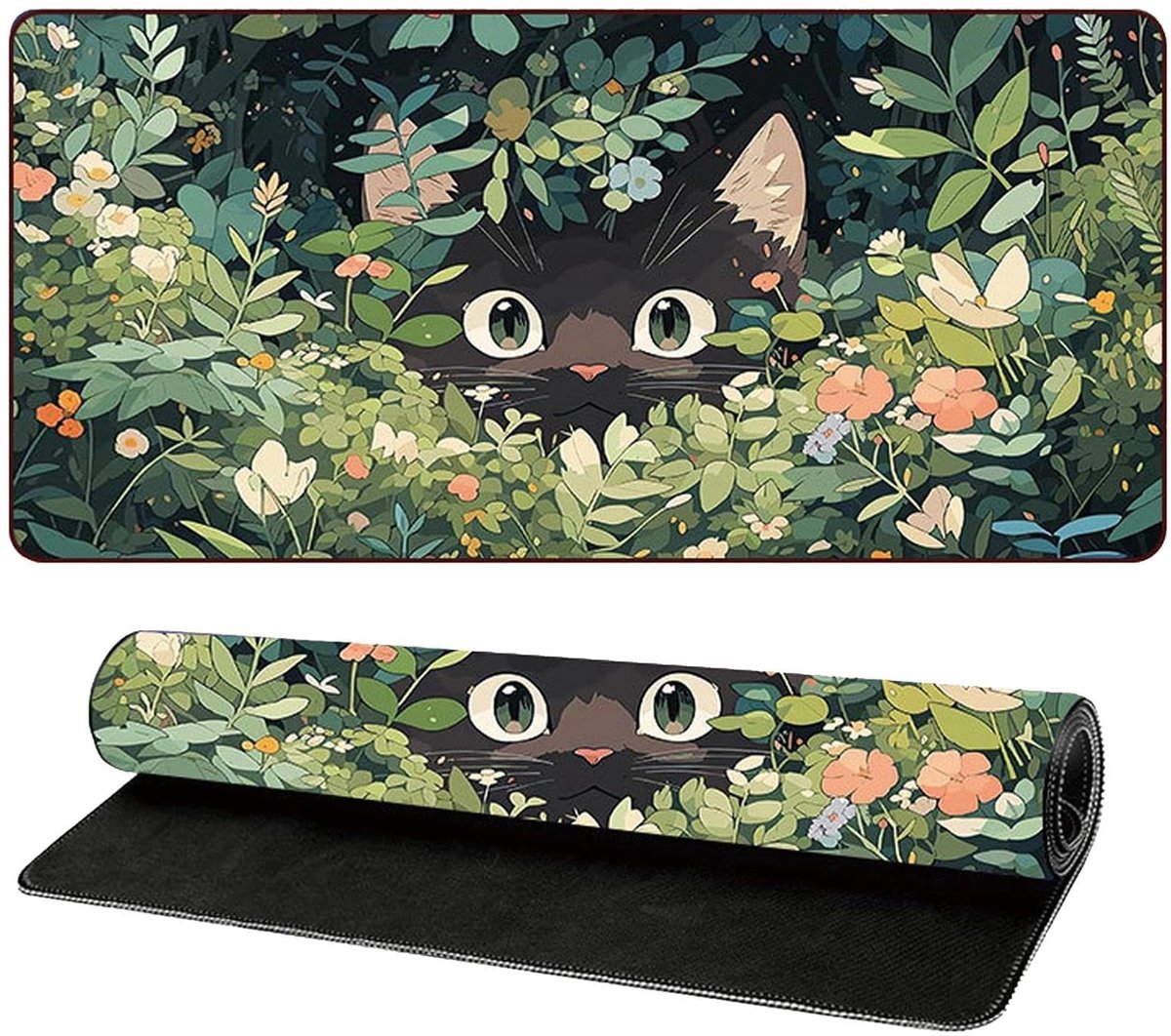 Omgoods - XXL Gaming Muismat 800 x 300 mm - Bureauonderlegger met Antislip Basis