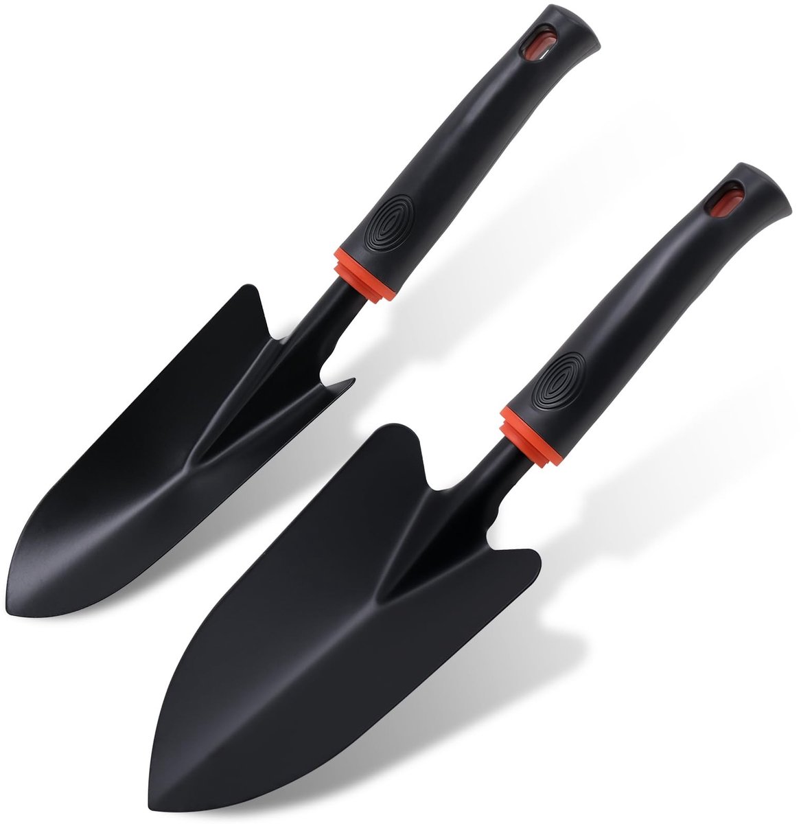 Omgoods - Set van 2 Tuinscheppen van Koolstofstaal, Zwart