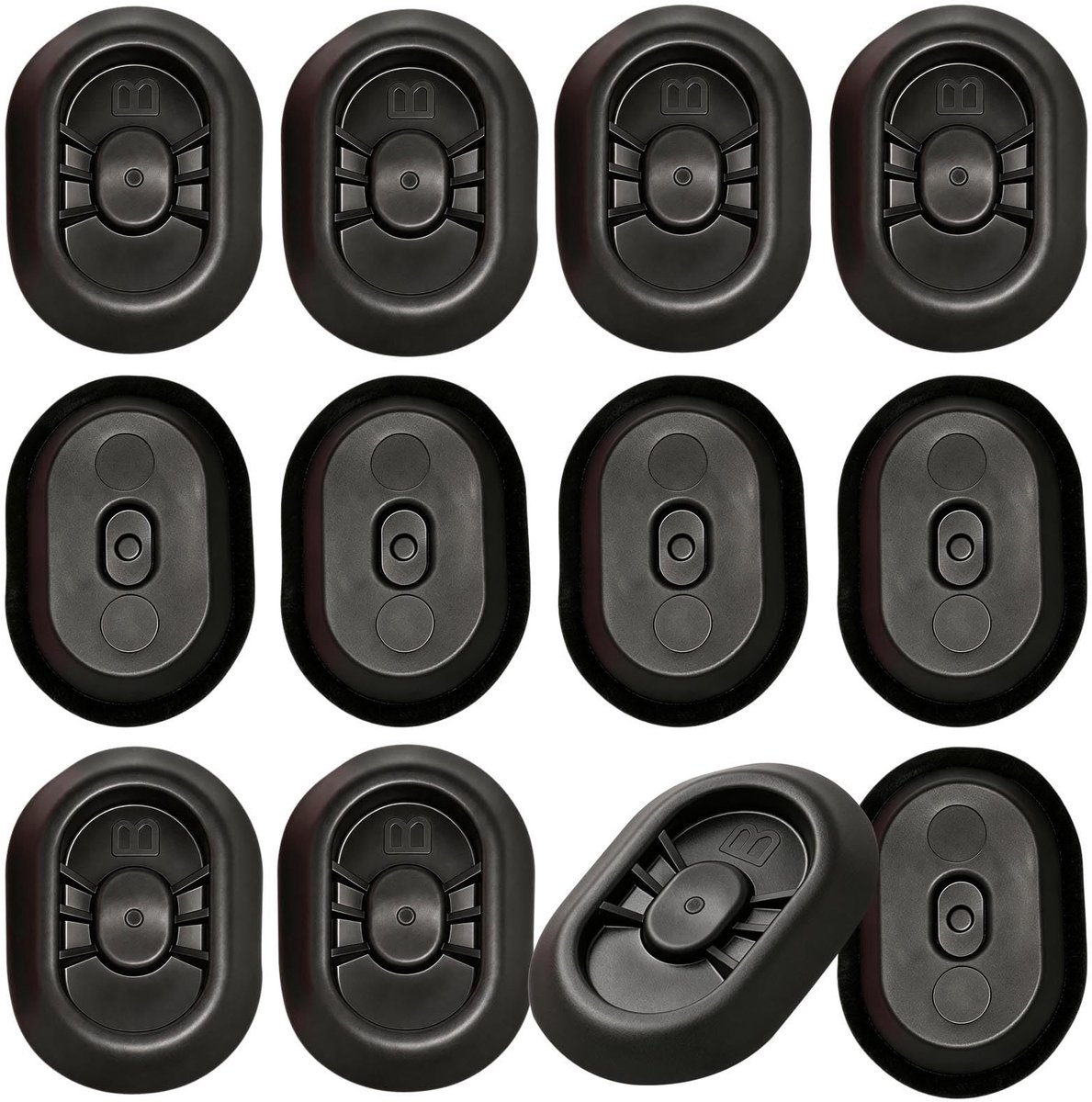 Omgoods - Set van 12 Rubber Onderbodem Stops voor Auto's
