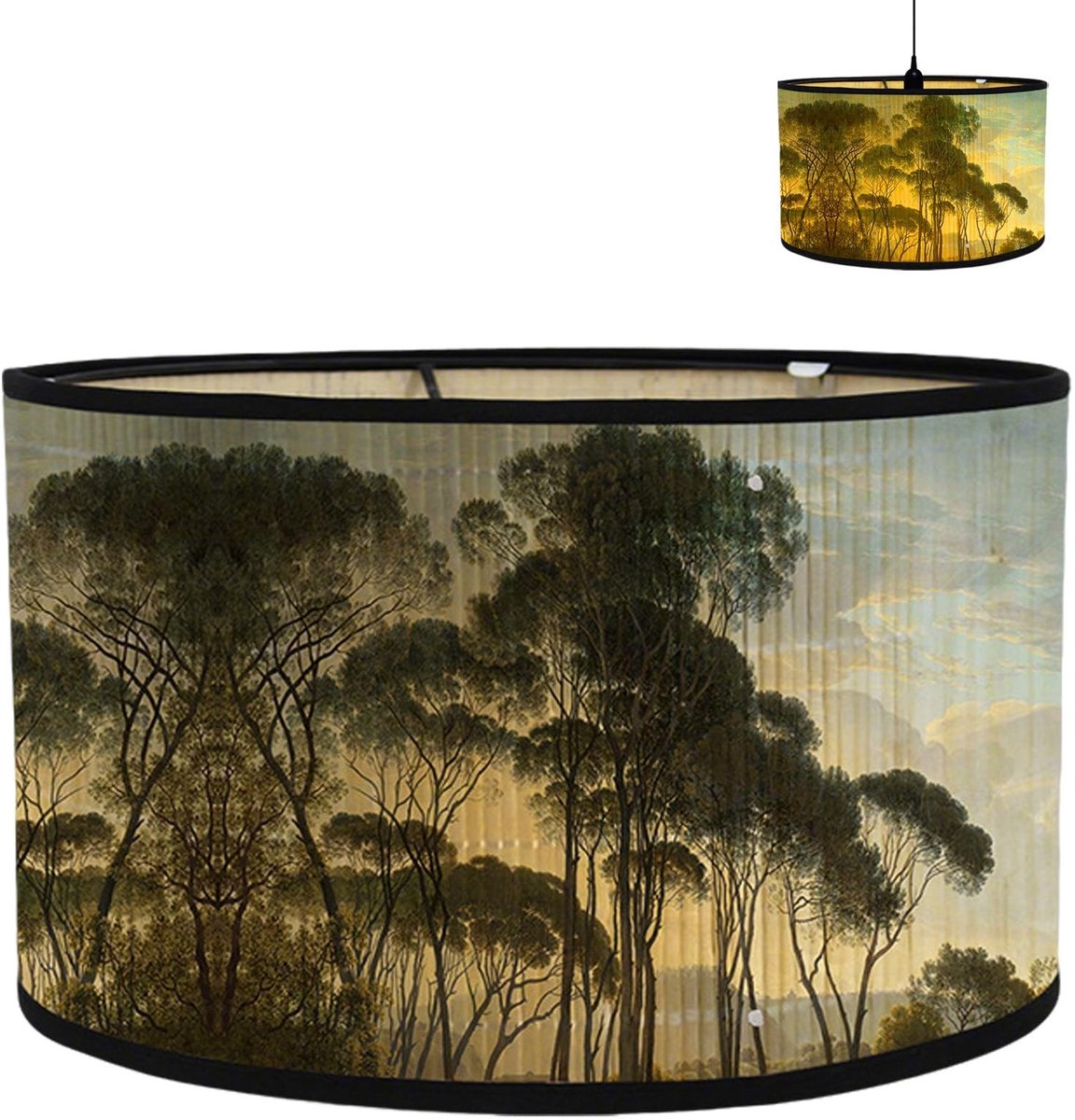 Omgoods - Handgemaakte Linnen Lampenkap voor Tafellamp en Hanglamp, Diameter 30 cm