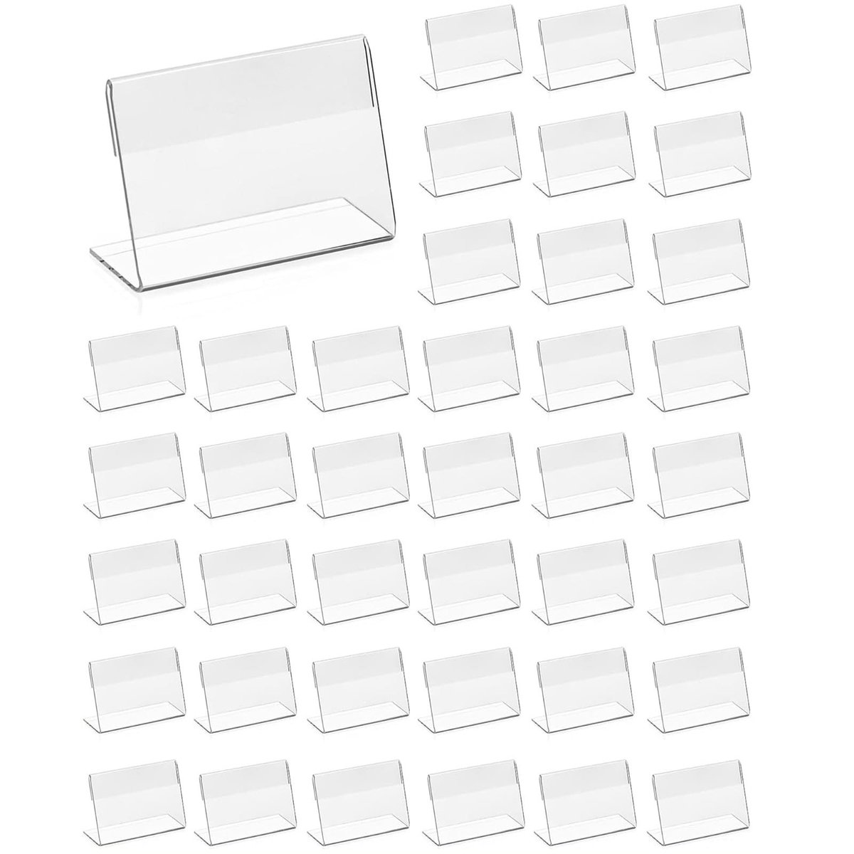Omgoods - 40 Stuks Duidelijke Acryl Displayhouders voor Kaarten