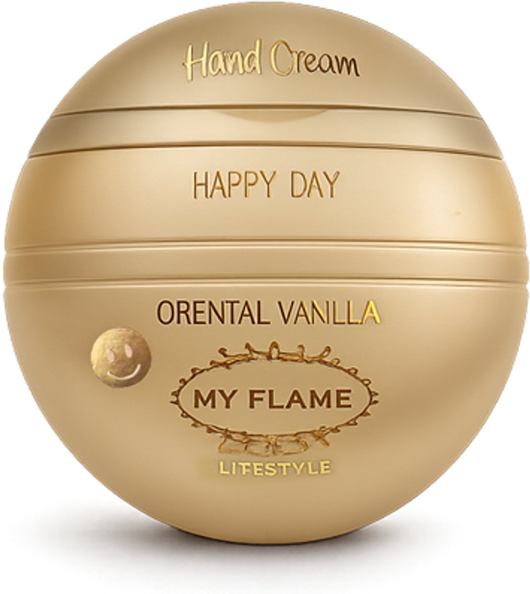 MY FLAME - Handcrème - HAPPY DAY - Geur: Oriental Vanilla - Afmetingen: 8x8x3 cm - Inhoud: 50 ml