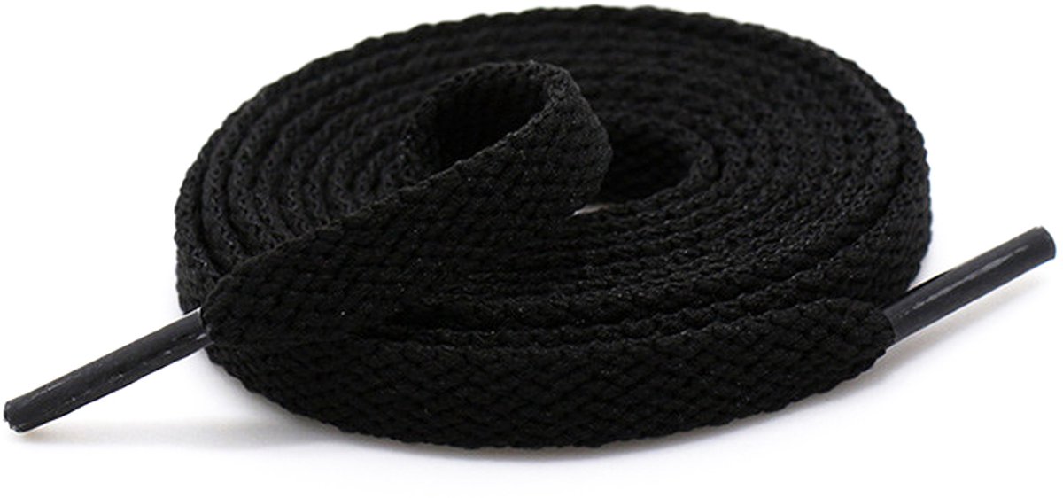 Veters Cirotti | Zwart | 120cm | 8mm | Schoenaccessoires - Schoenveters