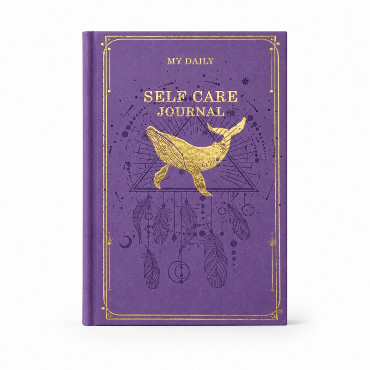 Bobypet - Dankbaarheid Dagboek & Self Care Journal - Ongedateerd Mindfulness Boek met Prompts & Stemmingstracker - Luxe Hardcover Cadeau voor Vrouwen & Mannen - Paars