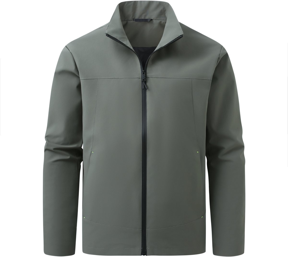 ALLTHEMEN Heren Casual Opstaande Kraag Windjack - Waterdicht Vlekvrij - S
