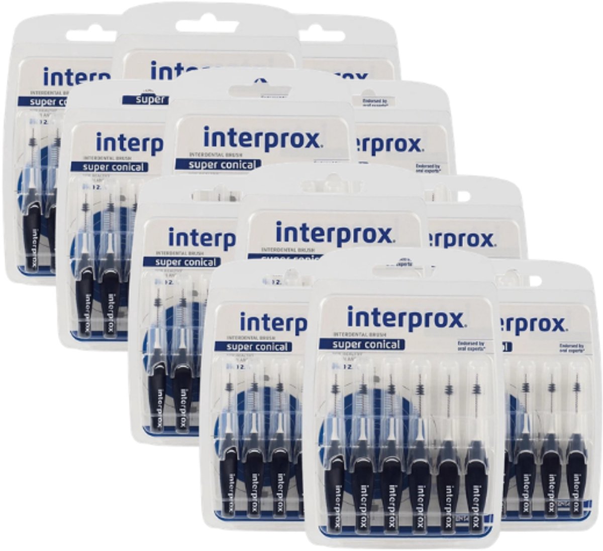 12x Interprox Ragers Super Conical PHD 2.0 Donkerblauw - 6 stuks