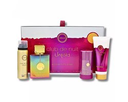 ARMAF ARMAF CLUB DE NUIT UNTOLD DÁRKOVÁ SADA EDP 105 ML, TĚLOVÉ MLÉKO 100 ML, DEOSTICK 75 G A TĚLOVÝ SPREJ 50 ML 105ML