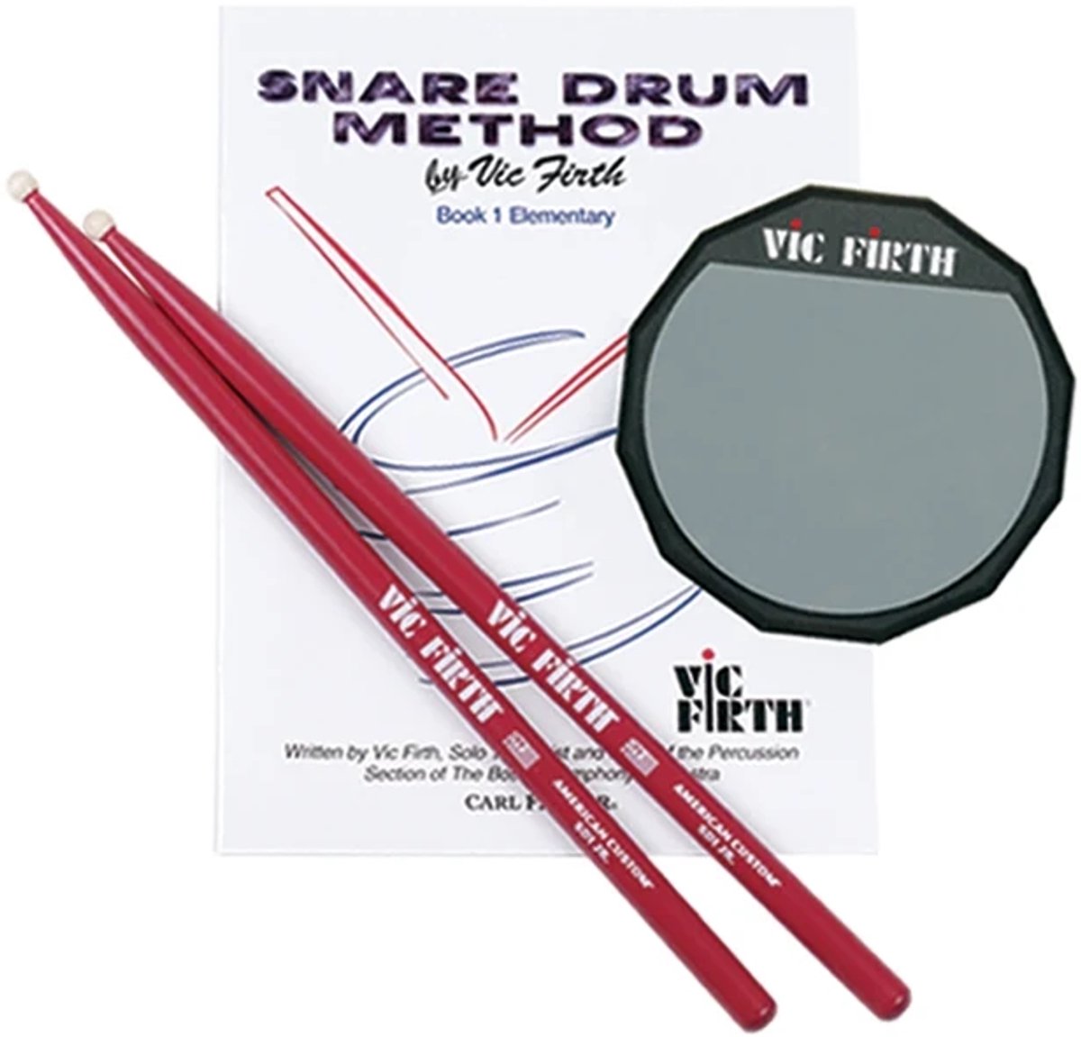 VIC FIRTH Practice Pad, Launch Pad, Starter Kit, LPAD