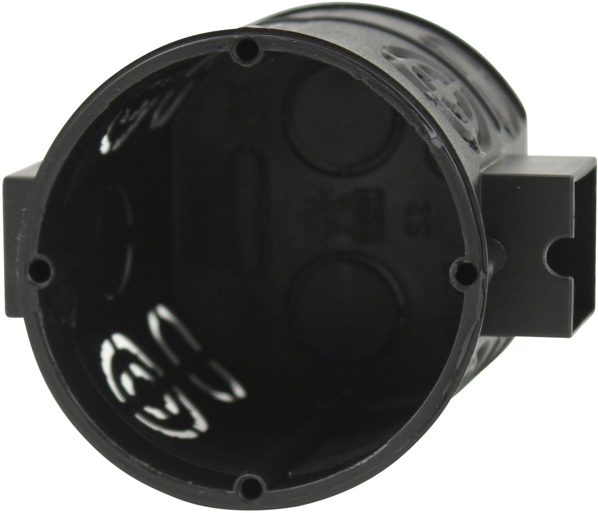 Inbouwdoos 60mm zwart, 1 stuk