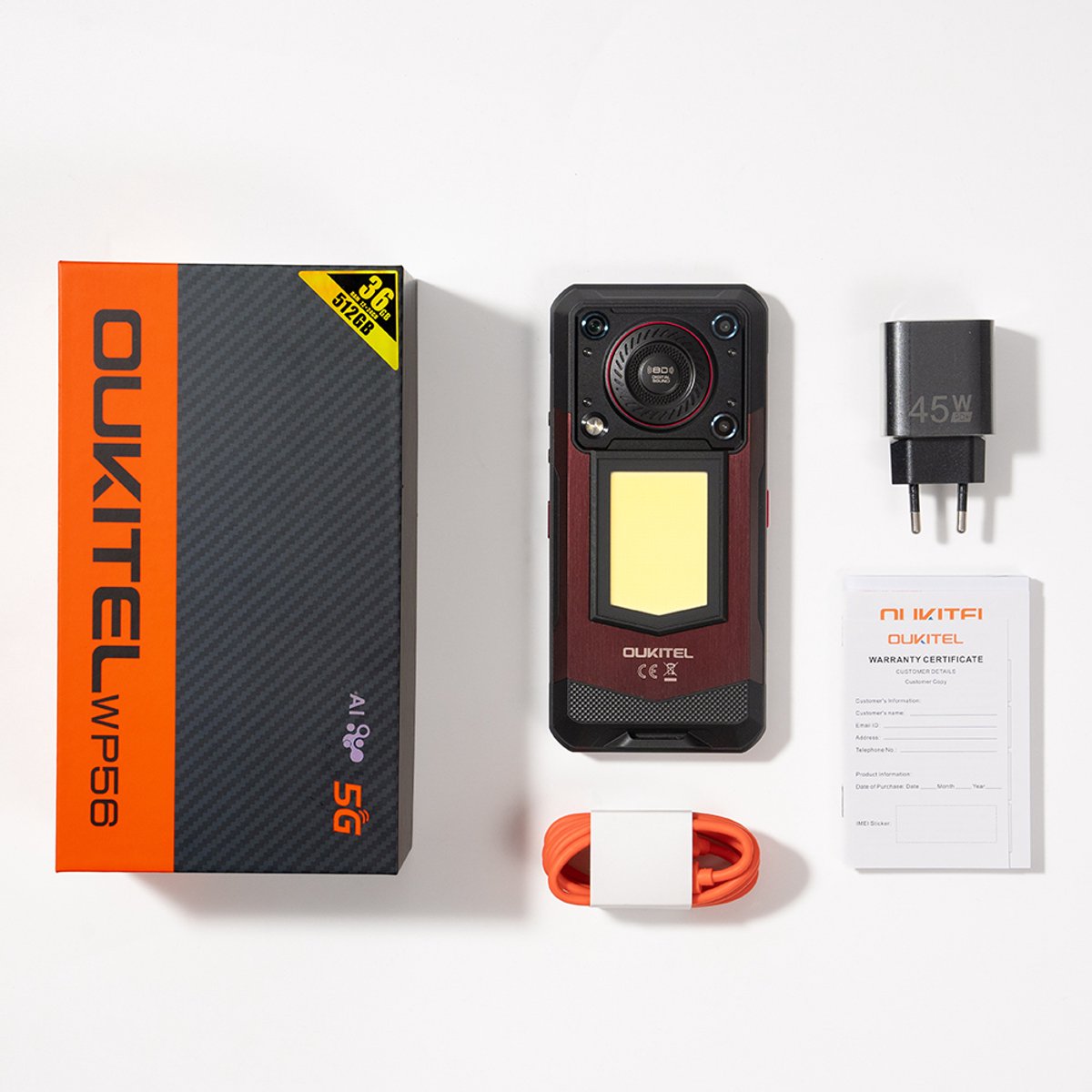 Smartphone Zwart - 512 GB Opslag - 12 GB RAM Geheugen - 16000 mAh Accu - Android 15 Mobiele Telefoon - 6.8 Inch IPS Scherm