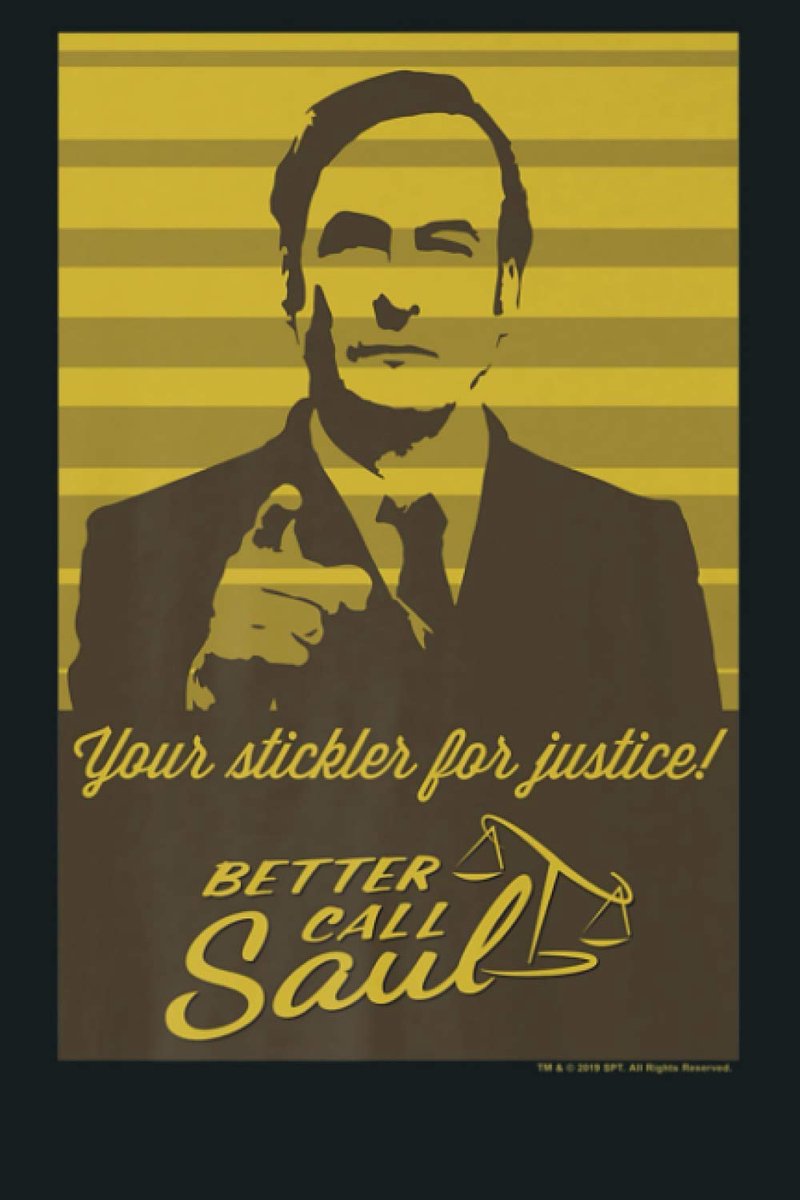 Better Call Saul Your Stickler For Justice Retro Poster Premium: Notebook Planner - ShopVlot