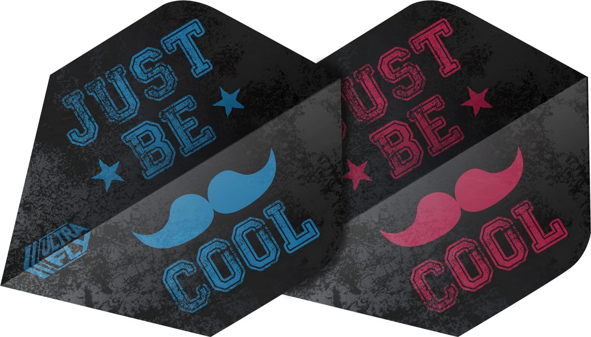 Dart-flights met Schnurrbart-design, standaard-plus vorm, 100-micron polyester