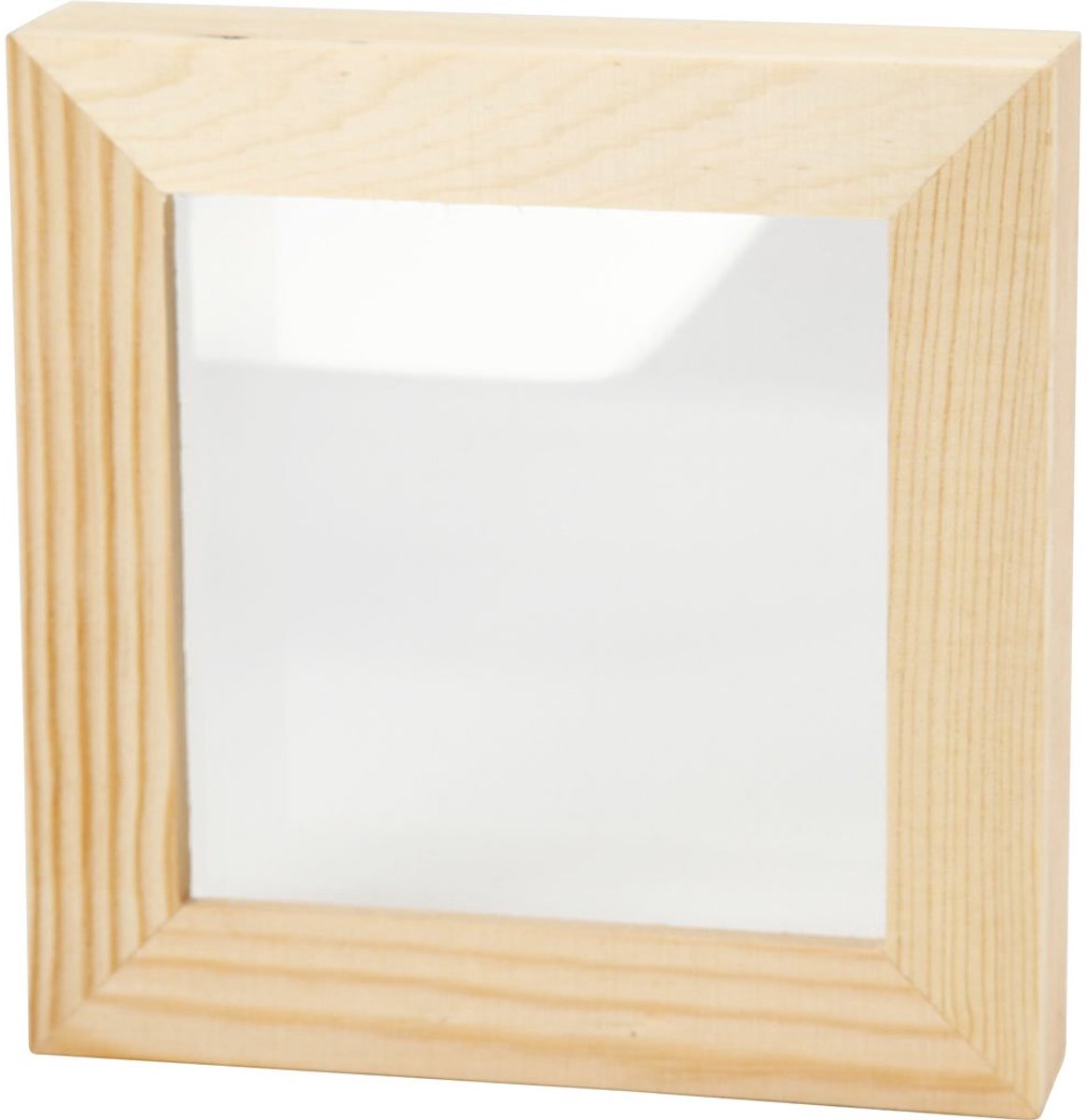 Creativ 575610 4,8 x 4,8 inch 1-delig houten 3D-frame, beige - ShopVlot