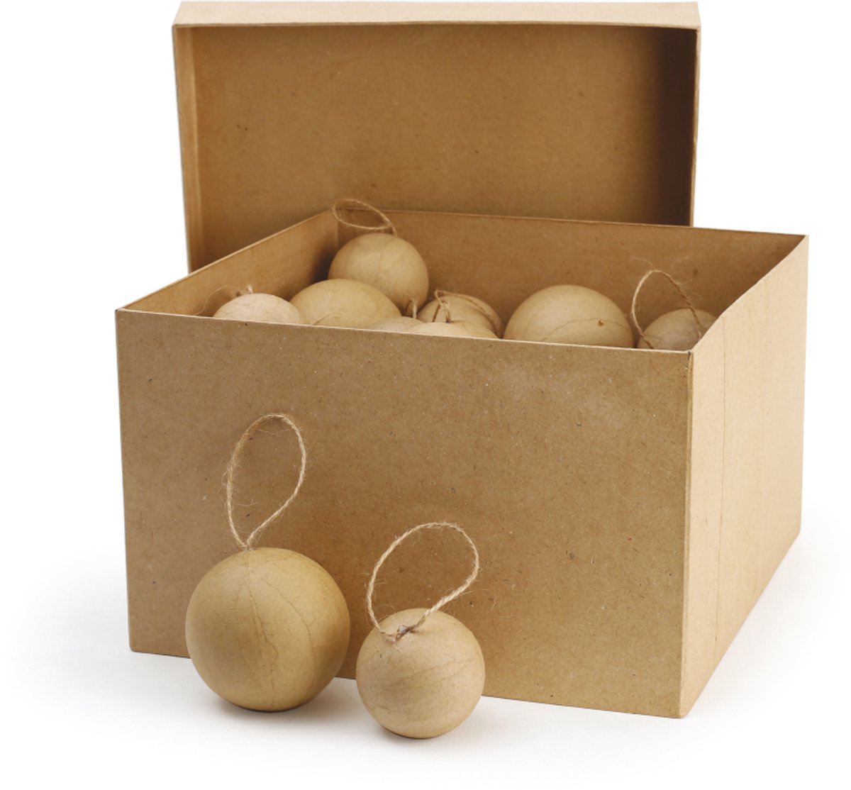 Graine Creative GC Papier Maché Kerstballen 5-6 cm 40 stuks.