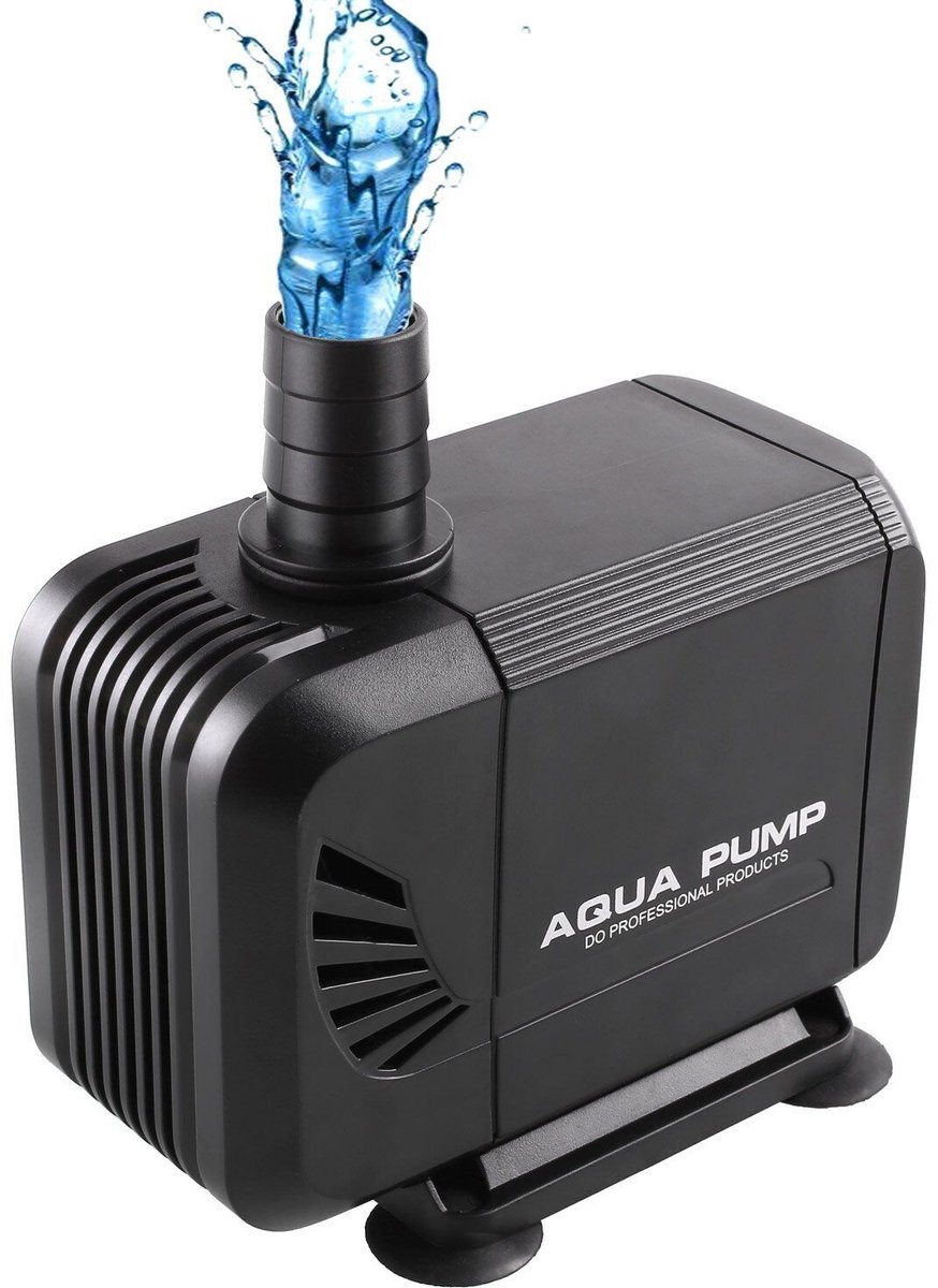 Buitenwaterpomp - 40W - 3000 l/u dompelpomp - Universele aquariumpomp - Stil voor thuisgebruik - Geschikt voor vijvers, tuinvijvers, fonteinen en aquariums - Zwart