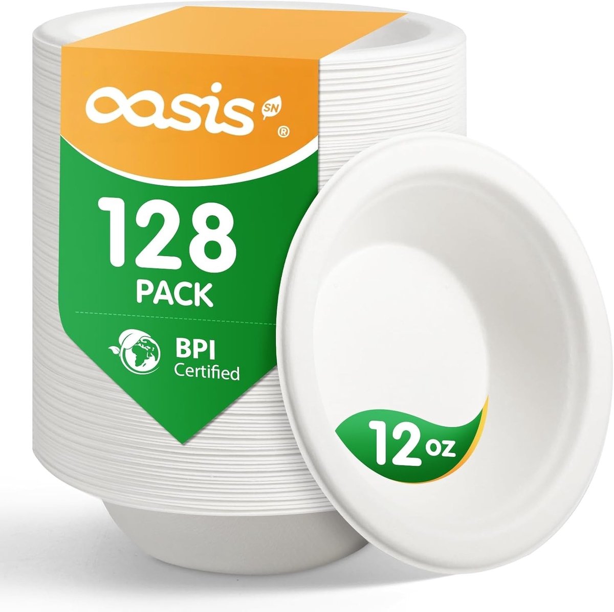 Wegwerp Soepkommen - Karton - 360 ml - Composteerbare Papieren Schalen - Voor Snacks en Desserts