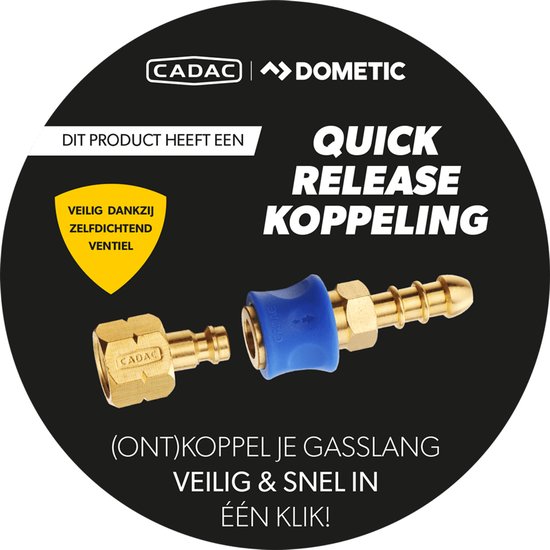 CADAC 2 Cook 3 Pro Deluxe - Kooktoestel - 2 Branders - GreenGrill Coating - Quick Release - Inclusief Opbergtas van Cadac — afbeelding 3