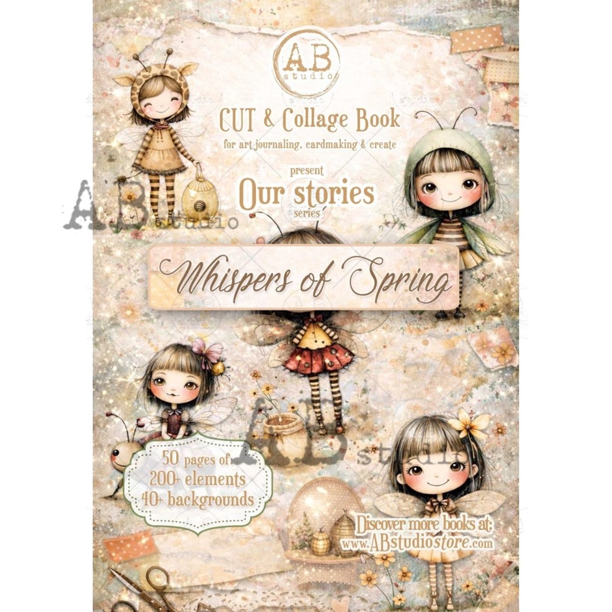 AB Studio Collageboek Whispers of Spring