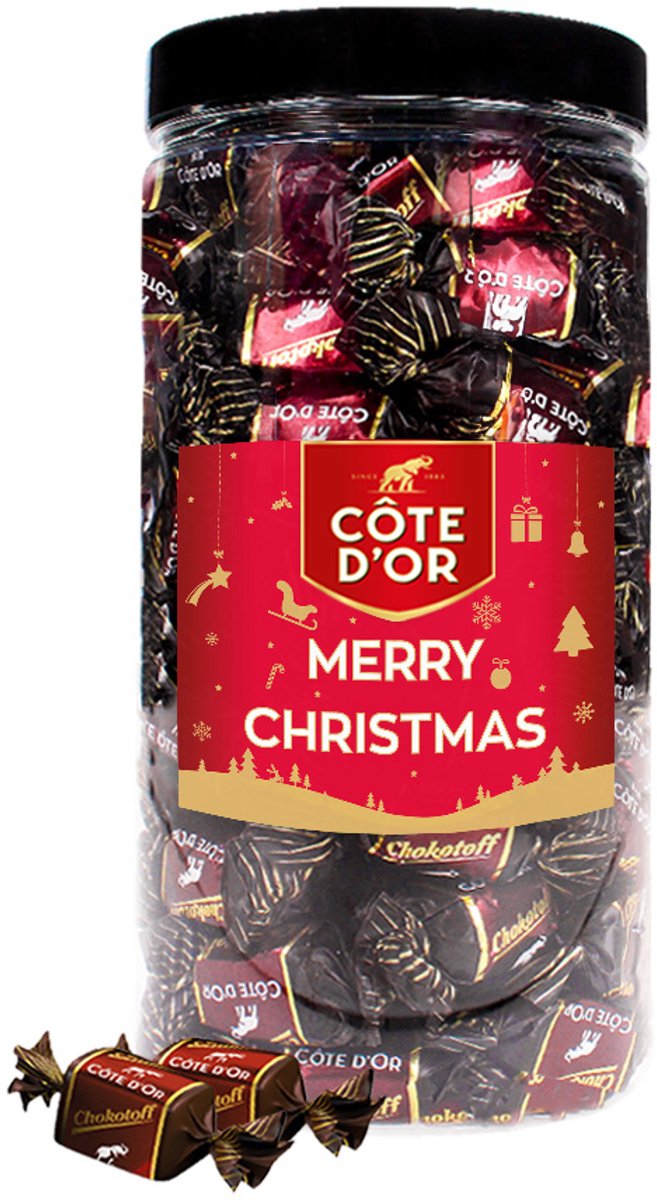 Côte d'Or Chokotoff "Merry Christmas" - chocolade kerstcadeau - 800g