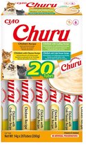 Inaba Ciao Churu Creamy Puree Liquid Kattensnack Kip variëteiten 20x14g
