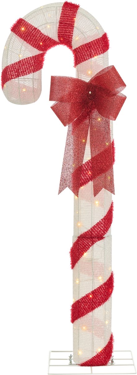 ALARNI - LED kerstdecoratie - Rood/Wit - IJzer
