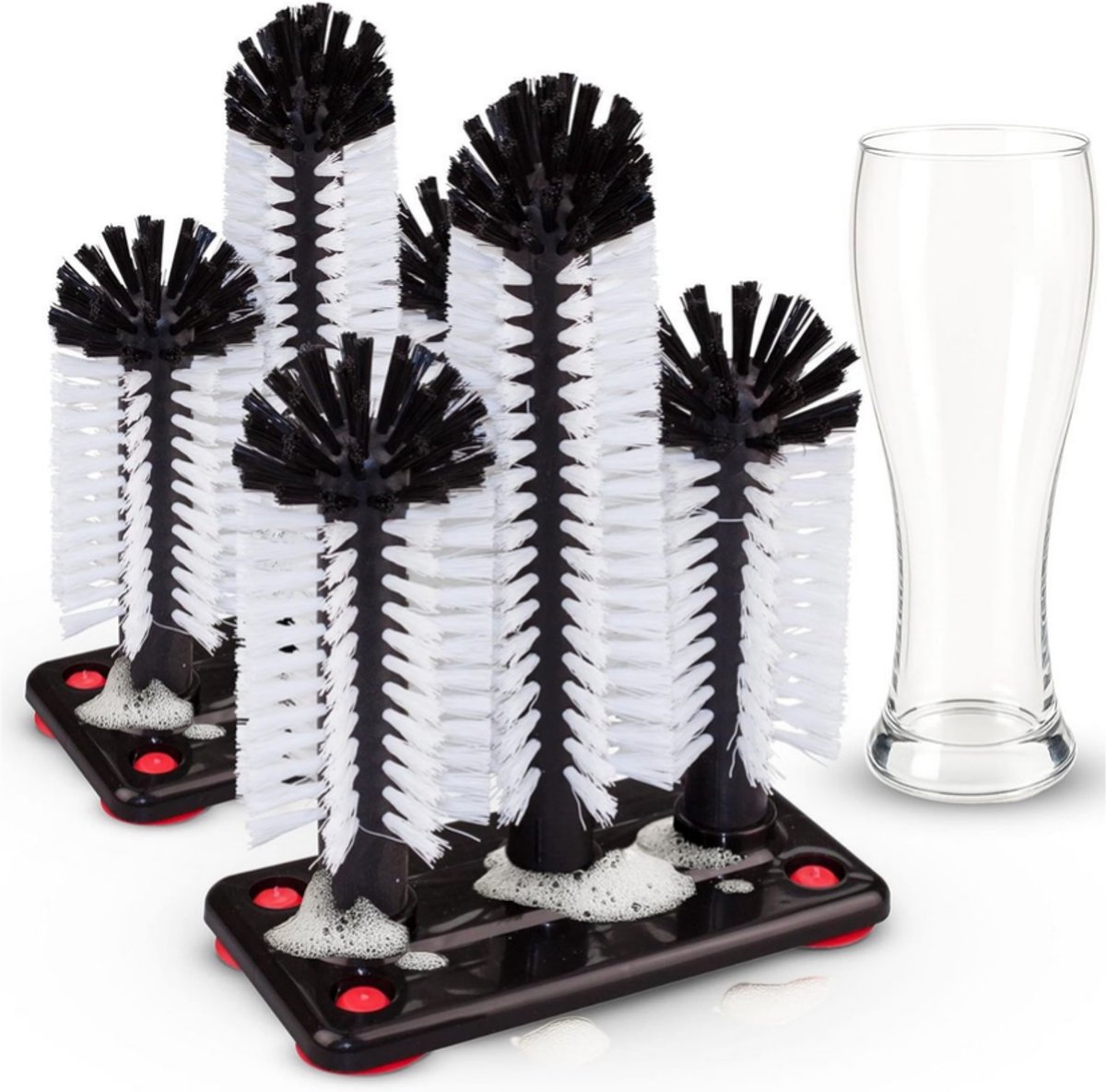 DYVNS® Glazenspoeler - Kopjesreiniger - Glasspoeler - Voor Café Bar en Hotel - 2 Stuks