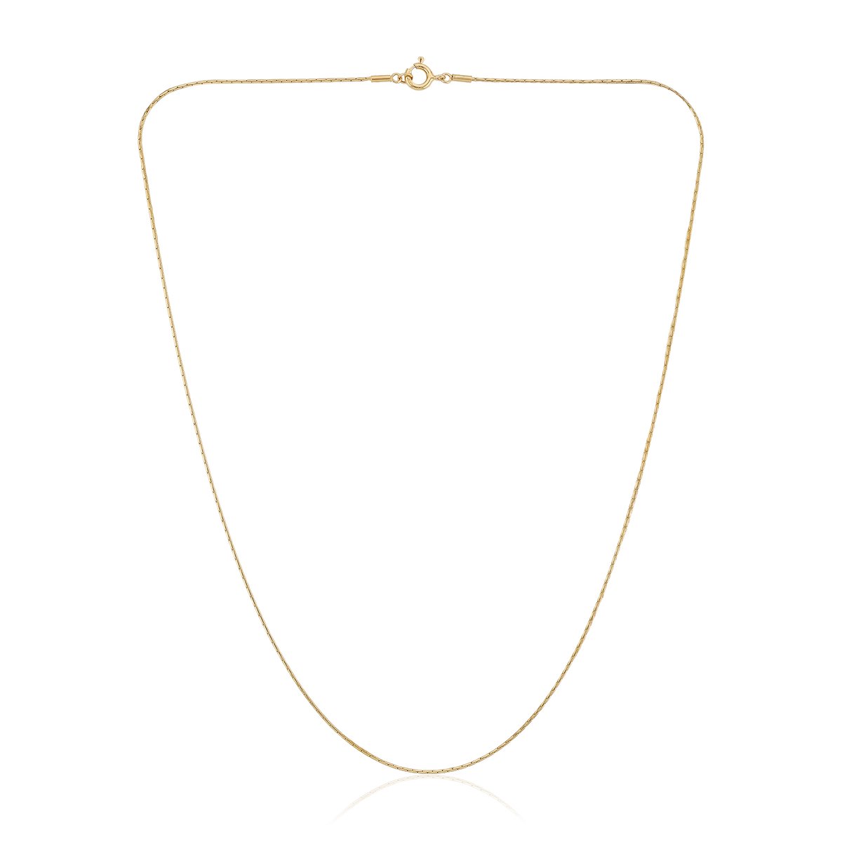 Cavill - Zilveren Ketting - 925 Sterling Zilver - Verguld - Minimalistisch en Dun - Verstelbaar - Elegante Tijdloze Ketting Dames