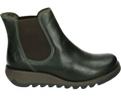 Fly London SALV195FLY - Dames Enkellaarsjes - Rug-Petrol
